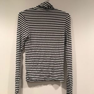 Striped Long Sleeved Turtleneck